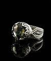Alexandrite Gemstone Women Sterling Silver Cocktail Ring