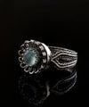 Aqua Chalcedony Gemstone Sterling Silver Women Cocktail Ring
