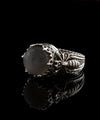 Bee Detailed Gray Moonstone Gemstone Filigree Art Women Silver Cocktail Ring