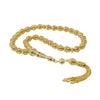 Gold Plated 925 Sterling Silver Filigree Art Oval Beads Tasbeeh 33 Piece Silver Beads Misbaha, Tasbih, Prayer Beads, Worry Beads, Rosary, Stress Chain