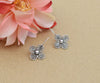 Artisan handmade sterling silver floral earrings inspired by nature
