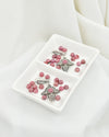 925 Sterling Silver Rhodonite Filigree Cross Dangle Earrings