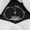 Filigree Art Sterling Silver Lotus Flower Woman Link Bracelet FiligranIst