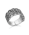 Sterling Silver Filigree Art Woman First Knuckle Band Ring