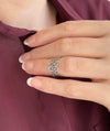 Sterling Silver Filigree Art Woman First Knuckle Band Ring