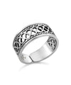 Sterling Silver Filigree Art Woman First Knuckle Band Ring FiligranIst