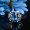 FS-4017-05-925-Sterling-Silver-Filigree-Art-Blue-Quartz-Gemstone-Oval-Cocktail-Ring-