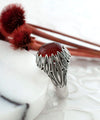 Sterling Silver Filigree Art Carnelian Gemstone Women Statement Ring