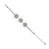 925 Sterling Silver Filigree Art Citrine Gemstone Star Link Bracelet