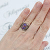 925 Sterling Silver Filigree Art Mojave Gemstone Oval Cocktail Ring