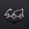 Filigree Art Sterling Silver Ruby Gemstone Woman Adjustable Link Bracelet - Filigranist Jewelry