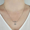 925 Sterling Silver Filigree Art Triangle Choker Necklace