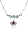 925 Sterling Silver Filigree Art Turquoise / Carnelian / Black Onyx / Moss Agate Heart to Heart Choker Necklace