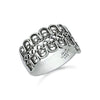 925 Sterling Silver Filigree Art Statement Band Ring