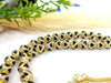 Gold Plated Sterling Silver 33 Beads Black Zirconia Paved Tasbih, Rosary Muslim Prayer Beads