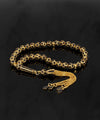 Gold Plated 925 Sterling Silver Black Zirconia Tasbih Rosary Prayer Worry Beads