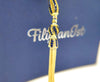 Gold Plated 925 Sterling Silver Blue Zirconia Twisted Beads Tasbih Rosary Worry Beads