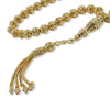 Gold Plated 925 Sterling Silver Filigree Art 33 Beads Tasbih Prayer Beads