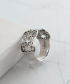 925 Sterling Silver Filigree Art Band Ring