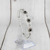 Sterling Silver Filigree Art Black Onyx Gemstone Woman Link Bracelet - Filigranist Jewelry