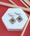 Sterling Silver Filigree Art Carnelian Gemstone Women Dangle Drop Earrings