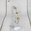 Sterling Silver Filigree Art Citrine Gemstone Woman Link Bracelet - Filigranist Jewelry