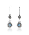 Sterling Silver Filigree Art Gemstone Women Dangle Earrings - Filigranist Jewelry