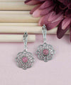 Sterling Silver Filigree Art Rhodonite Gemstone Women Dangle Drop Earrings