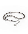 925 Sterling Silver Ottoman Sign 33 Oval Beads Tasbih Prayer Beads