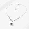 Filigree Art Sterling Silver Lotus Flower Women Necklace