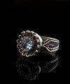 Blue Topaz Gemstone Sterling Silver Women Cocktail Ring