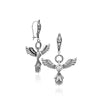 Sterling Silver Phoenix Filigree Drop Earrings Inspired by Greek Mythology