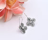 Artisan handmade sterling silver floral earrings inspired by nature