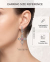 Artisan 925 silver faith earrings with pink Rhodonite gemstone and vintage filigree design