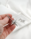 North Star Polaris 925 Sterling Silver Filigree Dangle Earrings
