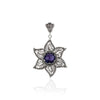 FS-2006-11-925-Sterling-Silver-Filigree-Art-Citrine-Gemstone-Star-Design-Pendant-Necklace-