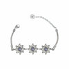 925 Sterling Silver Filigree Art Amethyst Gemstone Star Link Bracelet