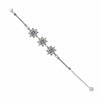 925 Sterling Silver Filigree Art Amethyst Gemstone Star Link Bracelet