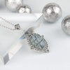 Filigree Art Black Rutile Gemstone Women Silver Oval Pendant Necklace - Filigranist Jewelry
