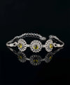 Filigree Art Citrine Gemstone Women Silver Link Bracelet - Filigranist Jewelry