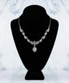 Filigree Art Gray Moonstone Gemstone Women Silver Princess Necklace - Filigranist Jewelry