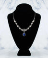 Filigree Art Lapis Lazuli Gemstone Women Silver Princess Necklace - Filigranist Jewelry
