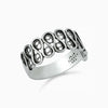 925 Sterling Silver Filigree Art Band Ring