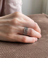 Filigree Art Women Tulip Figured Sterling Silver Band Ring - Filigranist Jewelry