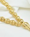 Gold Plated 925 Sterling Silver Filigree Art Oval Beads Tasbeeh 33 Piece Silver Beads Misbaha, Tasbih, Prayer Beads, Worry Beads, Rosary, Stress Chain