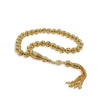 Gold Plated Sterling Silver Filigree Art 33 Beads Tasbih Prayer Beads - Filigranist Jewelry