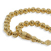 Gold Plated Sterling Silver Filigree Art 33 Beads Tasbih Prayer Beads - Filigranist Jewelry