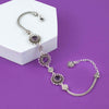 Sterling Silver Filigree Art Amethyst Gemstone Woman Link Bracelet - Filigranist Jewelry