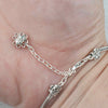 Sterling Silver Filigree Art Citrine Gemstone Woman Link Bracelet - Filigranist Jewelry