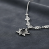 Filigree Art Sterling Silver Lotus Flower Women Necklace